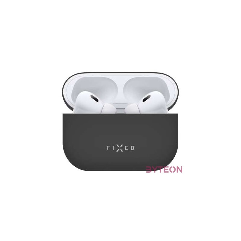 FIXED Silky Védőtok, Apple AirPods Pro 2 készülékhez, fekete