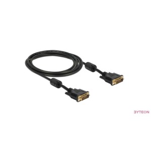 Delock DVI 24+1 apa  DVI 24+1 apa 2m - Fekete