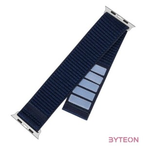 FIXED nylon sportos óraszíj Apple Watch Ultra 49mm-es okosórához, sötétkék FIXNST2-1029-DBL