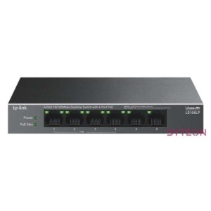 TP-Link LS106LP 6-Port 10,100Mbps Desktop Switch with 4-Port PoE
