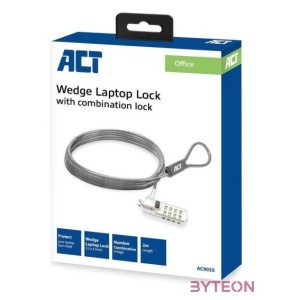 ACT AC9035 Wedge Laptop Lock with combination lock