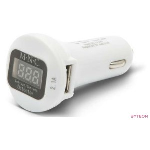 M.N.C Car Charger  Voltage meter White
