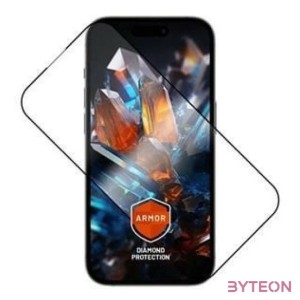 FIXED Prémium Armor edzett üvegvédelem Apple iPhone 14 Pro-hoz, fekete