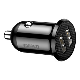 Baseus Grain Pro 2x USB 4.8A autós töltő (fekete)