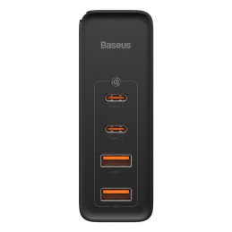 Baseus GaN2 Pro fali töltő, 2x USB + 2x USB-C, 100W, EU (fekete)