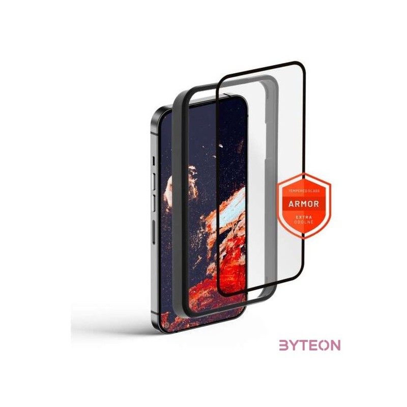 FIXED Prémium Armor edzett üvegvédelem Apple iPhone 14 Pro Max-hoz, fekete