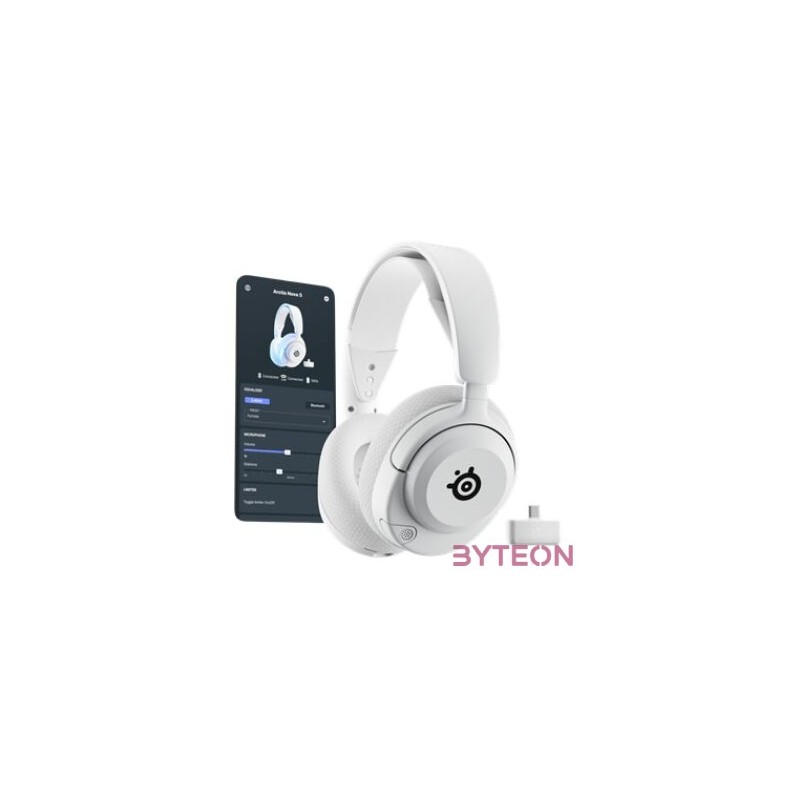 Steelseries Arctis Nova 5P Wireless Bluetooth Gaming Headset White
