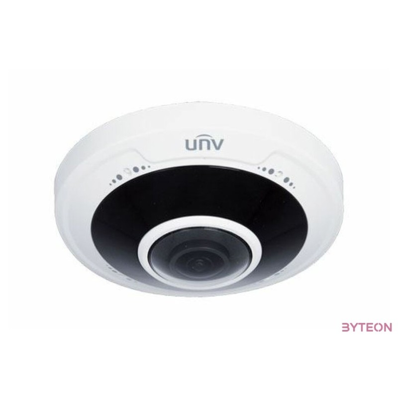 Uniview Prime-I 5MP halszem dómkamera, 1.4mm fix objektívvel, 2 mikrofonnal