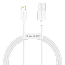 USB kábel a Lightning Baseus Superior sorozathoz, 2,4 A, 1 m (fehér)