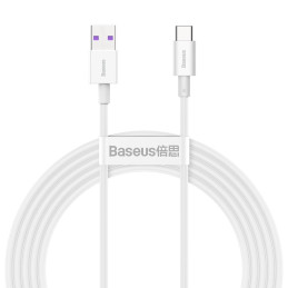 USB-USB-C Baseus Superior sorozatú kábel, 66 W, 2 m (fehér)