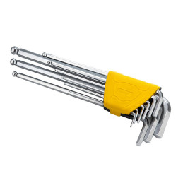 Deli Tools EDL3090 imbuszkulcs készlet, 1,5-10 mm (ezüst)