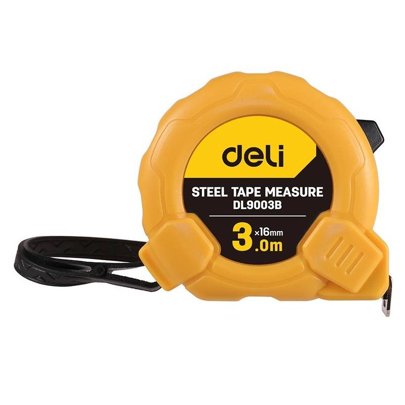 Deli Tools EDL9003B mérőszalag 3m / 16mm (sárga)