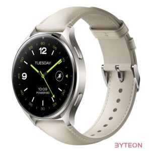 Xiaomi Watch 2 Titan Gray Case with White Leather Strap