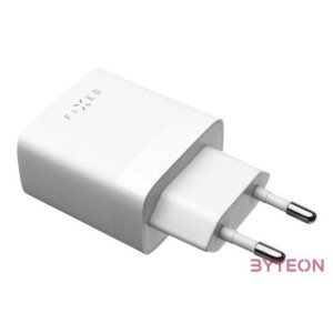 FIXED hálózati töltő, 2USB-A kimenet, 17W  USB,USB-C kábel, fehér