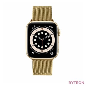 FIXED Mesh Strap for Apple Watch 42,44,45mm, gold, Okosóra kiegészítő