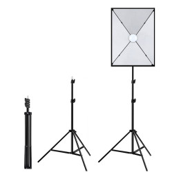 Puluz Stúdió készlet Softbox LED 50x70cm, állvány, LED izzó 1 db PU5070EU