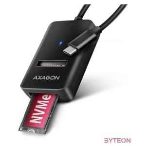 AXAGON ADM2-CM USB-C 10Gbps M.2 NVMe  SATA SSD Adapter