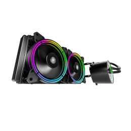 Darkflash TR240 Számítógép vízhűtés AiO RGB 2x 120x120 (fekete)