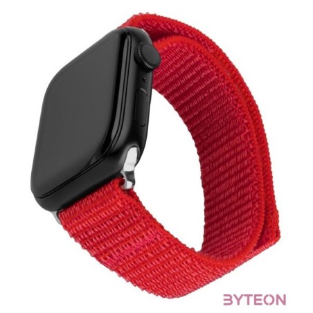 FIXED nylon sportos óraszíj Apple Watch 38,40,41mm-es okosórához, piros FIXNST2-436-RD
