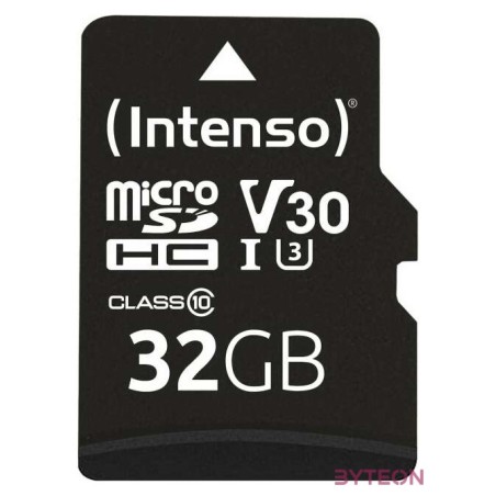 Intenso 32GB MicroSDXC Professional Class 10 U1 V30  adapterrel