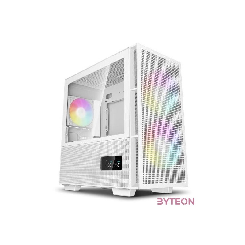 DeepCool CH360 Digital Tempered Glass White