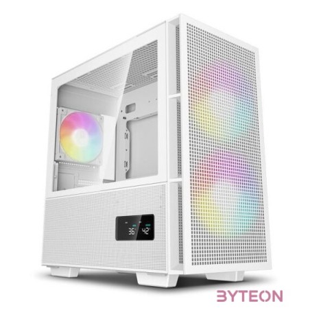 DeepCool CH360 Digital Tempered Glass White