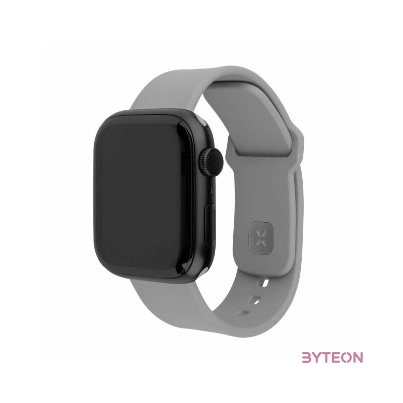 FIXED szilikon sportos óraszíj Apple Watch 38,40,41mm-es okosórákhoz, világos szürke