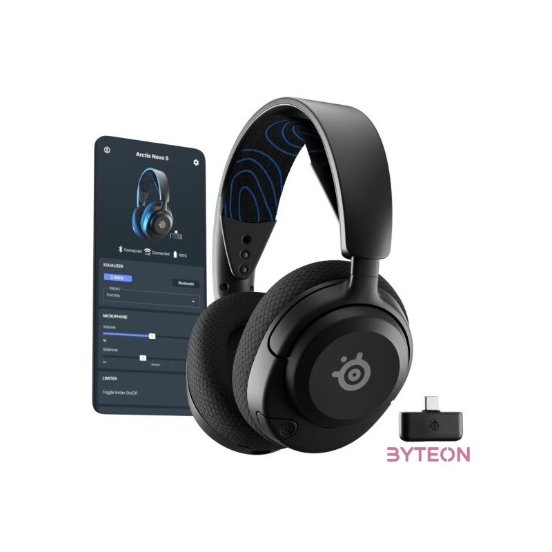 Steelseries Arctis Nova 5P Wireless Bluetooth Gaming Headset Black