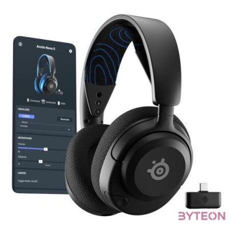 Steelseries Arctis Nova 5P Wireless Bluetooth Gaming Headset Black