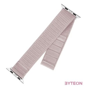 FIXED nylon sportos óraszíj Apple Watch 42,44,45mm-es okosórához, rózsa arany FIXNST2-434-ROGD