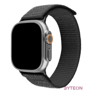 FIXED nylon sportos óraszíj Apple Watch Ultra 49mm-es okosórához, sötétszürke FIXNST2-1029-GR