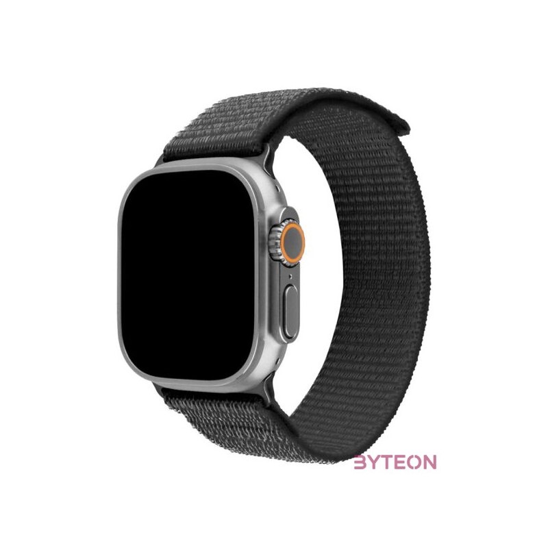 FIXED nylon sportos óraszíj Apple Watch Ultra 49mm-es okosórához, sötétszürke FIXNST2-1029-GR