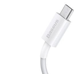 Baseus Superior sorozatú USB-Micro USB kábel, 2A, 1m (fehér)