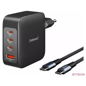 Intenso W140A3C GaN adapter  C520C cable Black