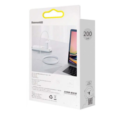 Baseus Superior sorozatú USB-C-USB-C kábel, 100 W, 2 m (fehér)