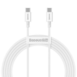 Baseus Superior sorozatú USB-C-USB-C kábel, 100 W, 2 m (fehér)