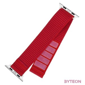 FIXED nylon sportos óraszíj Apple Watch 38,40,41mm-es okosórához, piros FIXNST2-436-RD