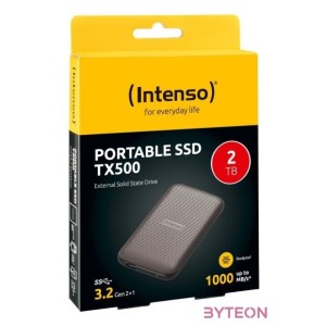 Intenso 2TB USB3.2 Type-C External SSD TX500 Brown