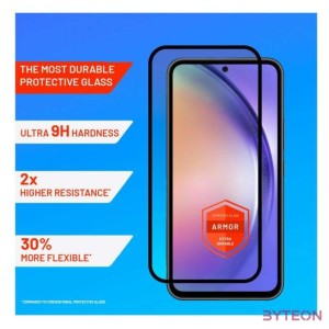 FIXED Armor Full Cover 2,5D Tempered Glass with applicator for Samsung Galaxy A54 5G, black