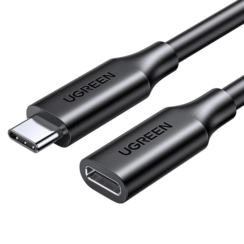 Hosszabbító USB-C 3.1 Gen2 UGREEN kábel, 4K, 100 W, 1 m (fekete)