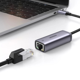 UGREEN CM483 USB-C – RJ45 hálózati adapter (szürke)