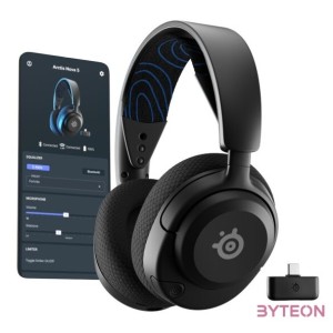 Steelseries Arctis Nova 5P Wireless Bluetooth Gaming Headset Black