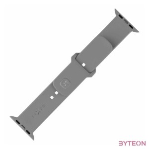 FIXED szilikon sportos óraszíj Apple Watch 38,40,41mm-es okosórákhoz, világos szürke