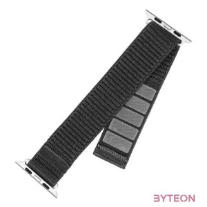 FIXED nylon sportos óraszíj Apple Watch Ultra 49mm-es okosórához, sötétszürke FIXNST2-1029-GR