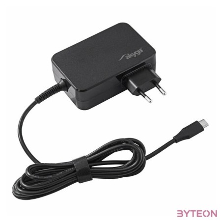 Akyga AK-ND-82 5-20V , 3-4.5A 90W USB-C Power Delivery 3.0 GaN cable 1,8m Black