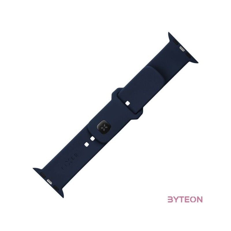 FIXED szilikon sportos óraszíj Apple Watch 38,40,41mm-es okosórákhoz, kék