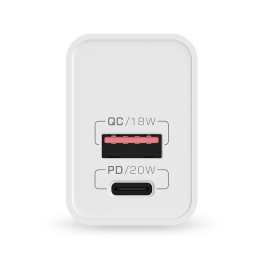 Blitzwolf BW-S20 adapter, USB, USB-C, 20W (fehér)