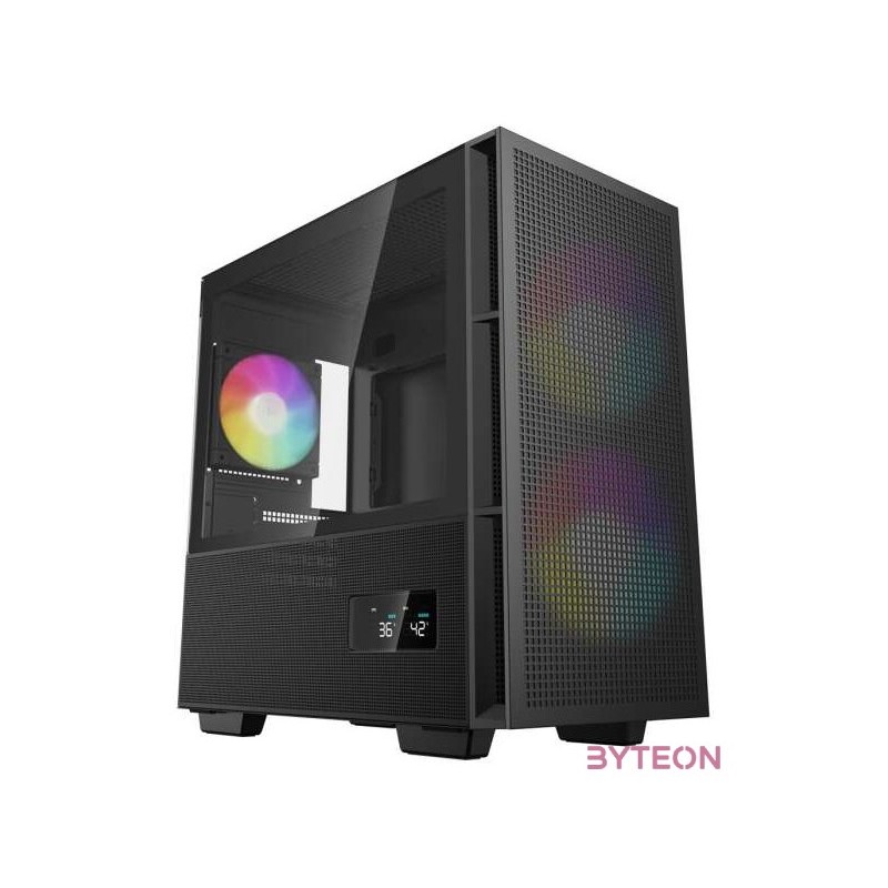 DeepCool CH360 Digital Tempered Glass Black