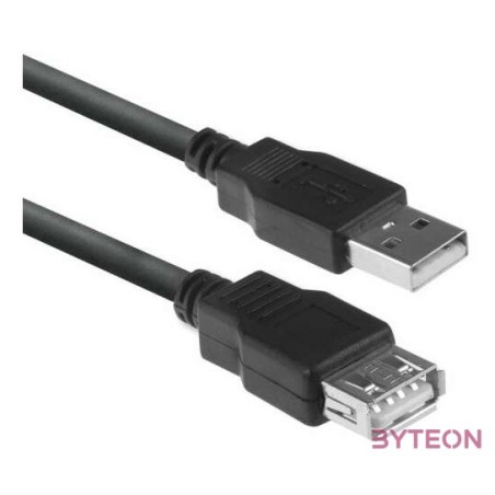 ACT AC3040 USB 2.0 extension cable A male - A female 1,8m Black