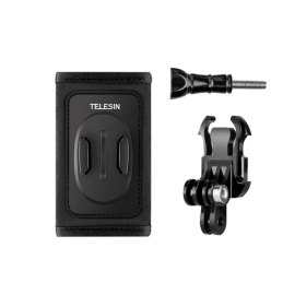 Telesin backpack strap mount kit with J-hook mount for sports cameras (GP-BPM-003)